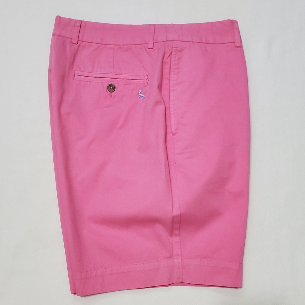 Tailorbyrd Mens Pink Cotton 7.5" Shorts 34 Waist